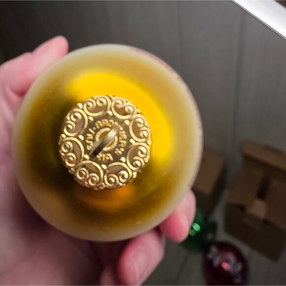 Vtg Mercury Glass Christmas Ornaments Austria German Set Of 4 Red Green Yellow - Picture 10 of 15